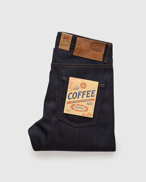 "Coffee Dye" 12.5oz Selvedge Denim - Easy Guy Fit