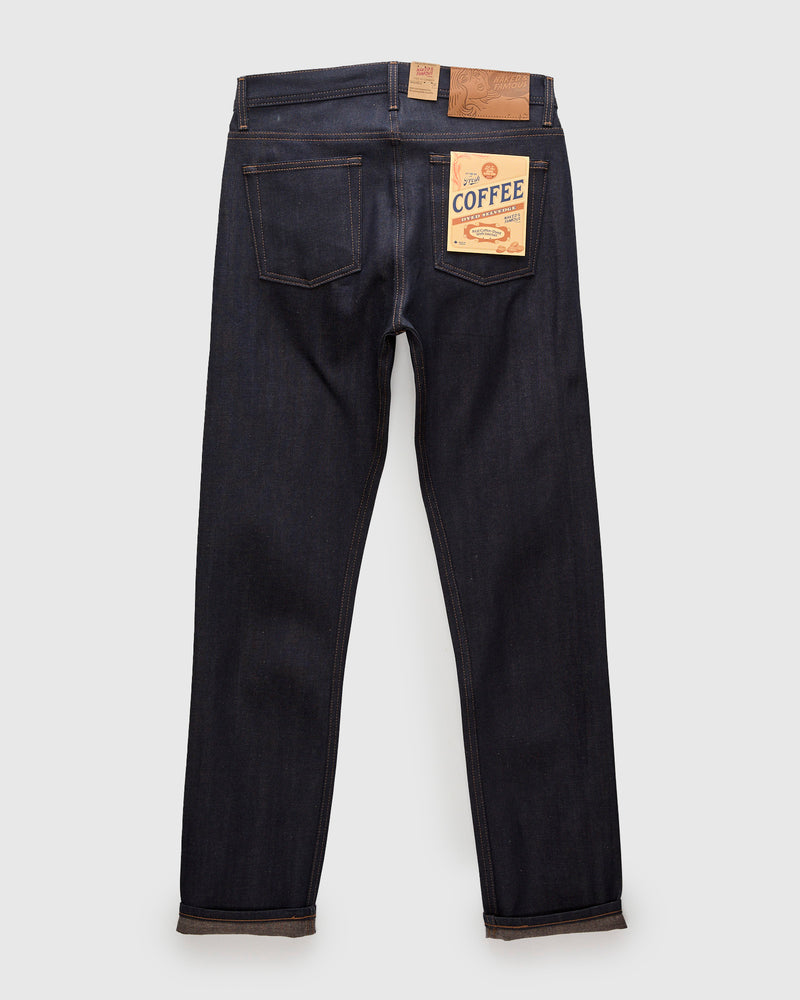 "Coffee Dye" 12.5oz Selvedge Denim - Weird Guy Fit
