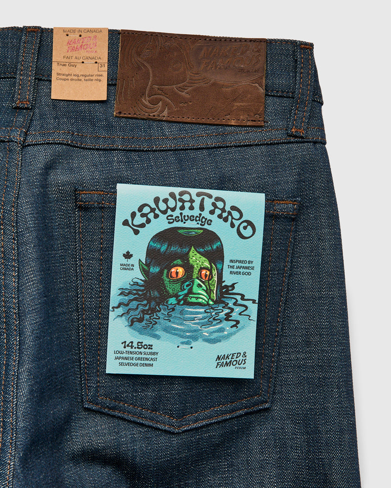 "Kawataro" 14.5oz Greencast Selvedge Denim - True Guy Fit
