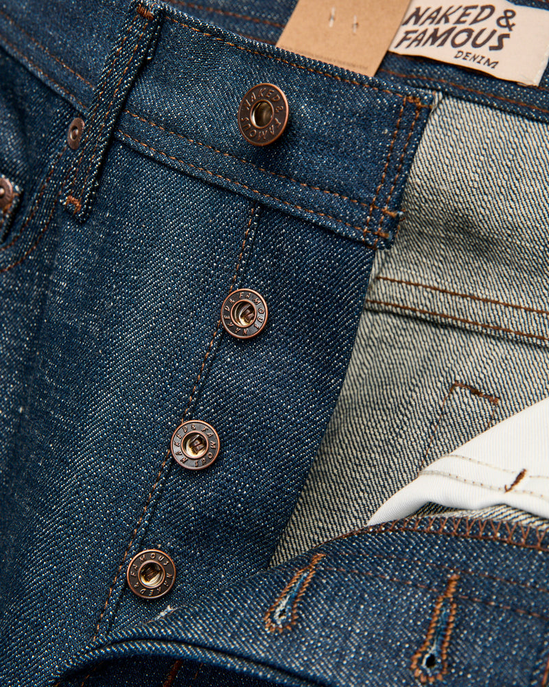 "Kawataro" 14.5oz Greencast Selvedge Denim - Weird Guy Fit