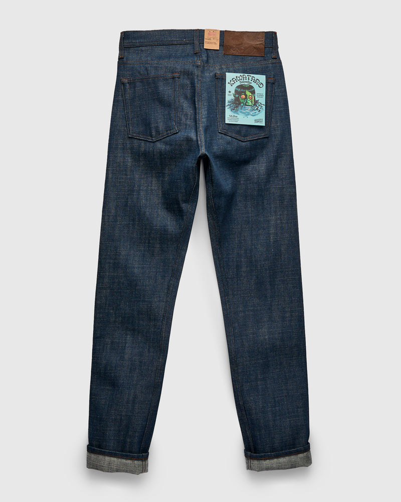 "Kawataro" 14.5oz Greencast Selvedge Denim - Weird Guy Fit