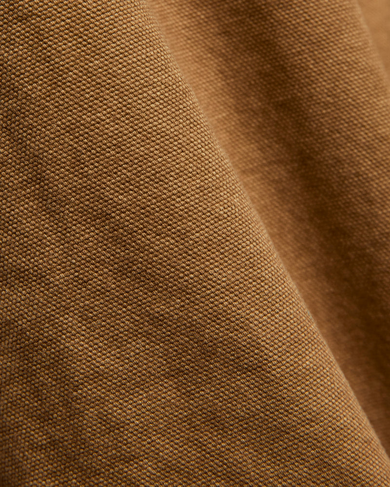Relaxed Fit Canvas Coverall in Brown
