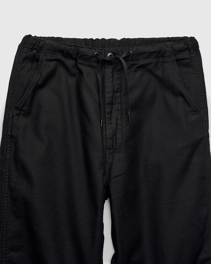 Wide Fit Reverse Satin New Yorker Pants in Black