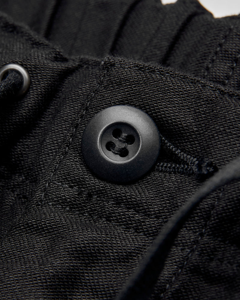 Wide Fit Reverse Satin New Yorker Pants in Black