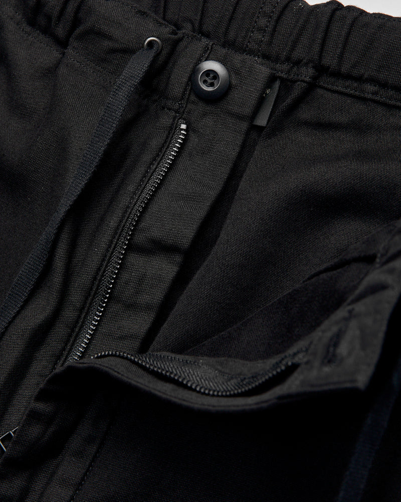 Wide Fit Reverse Satin New Yorker Pants in Black