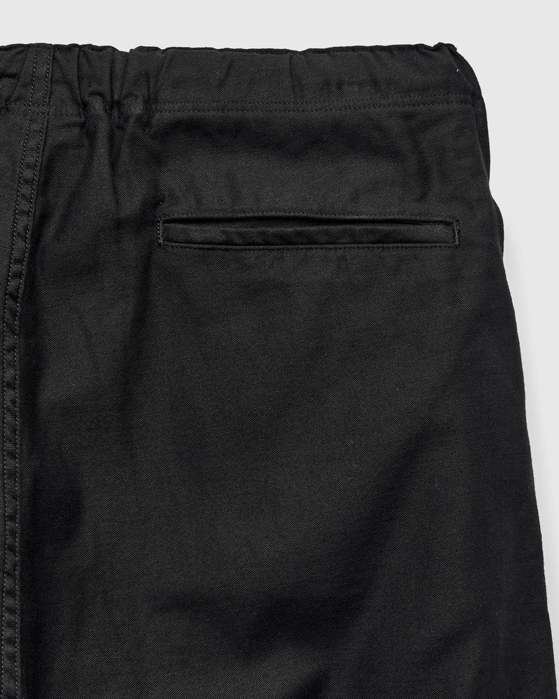 Wide Fit Reverse Satin New Yorker Pants in Black