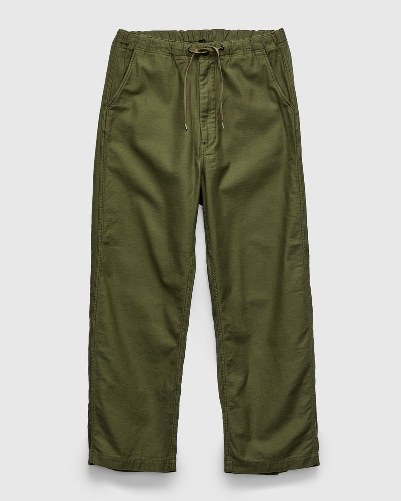 Wide Fit Reverse Satin New Yorker Pants in Olive