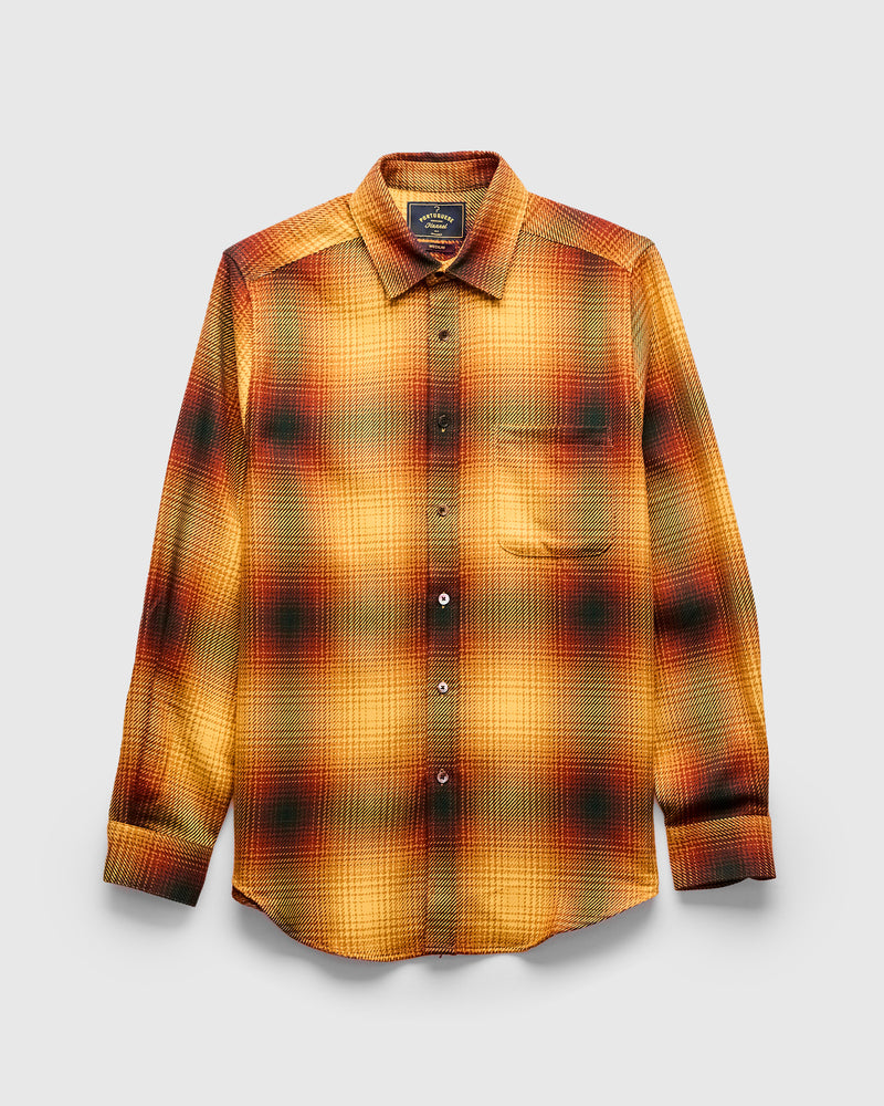 Harvest Button-Up Shirt in Gold Blue Owl Workshop Harvest Button-Up Shirt in Gold Blue Owl Workshop