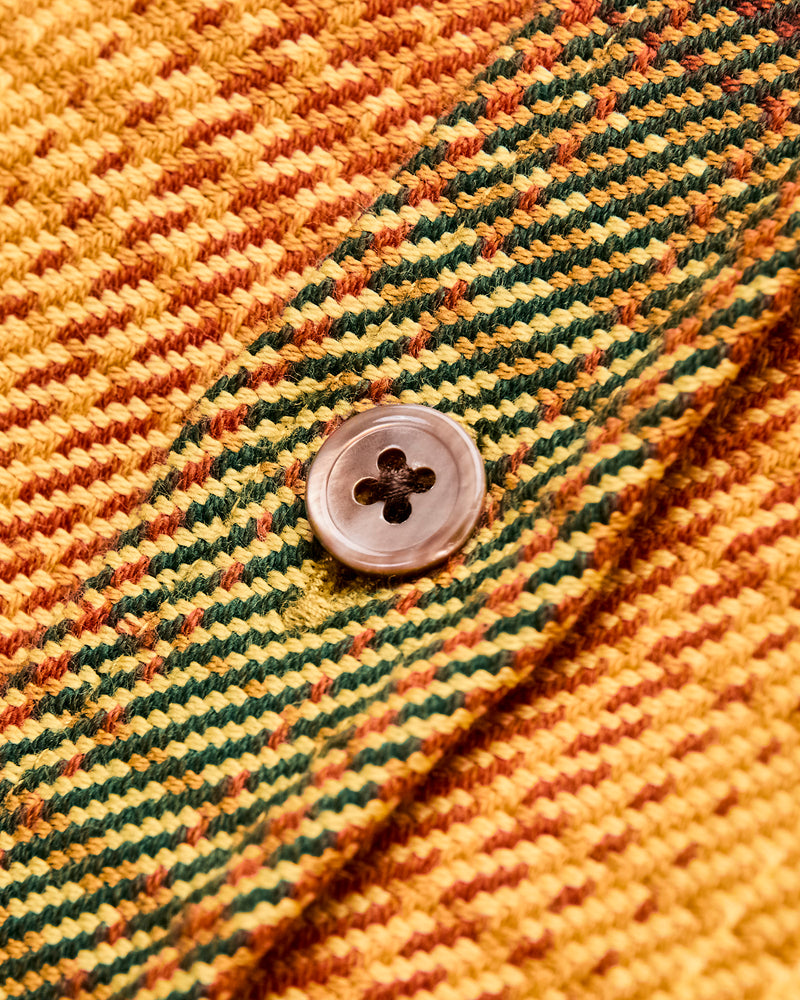 Harvest Button-Up Shirt in Gold