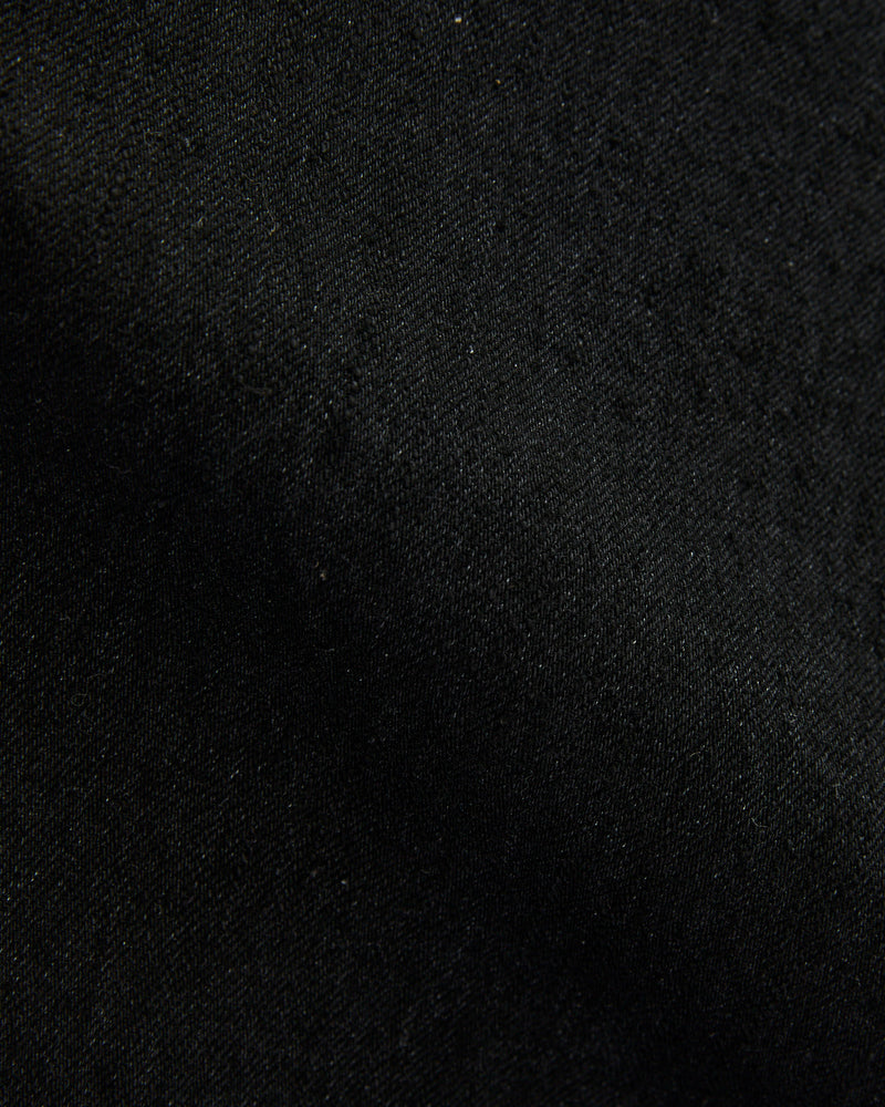 XX-003-BK 14oz Rinsed Double Black Selvedge Denim - Regular Straight Fit