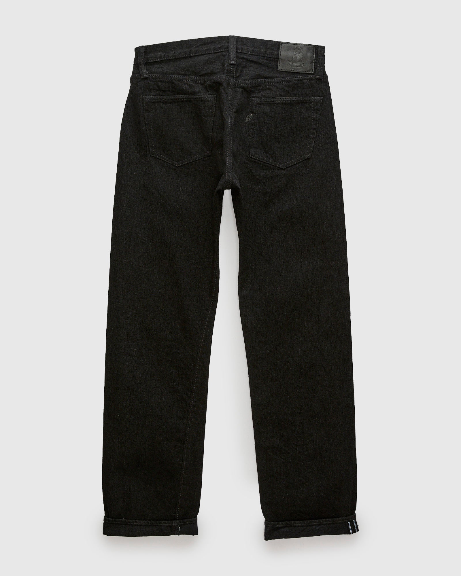 XX-003-BK 14oz Rinsed Double Black Selvedge Denim - Regular