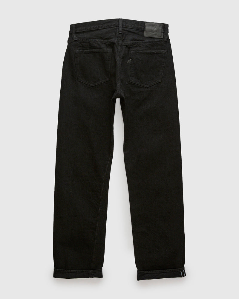 XX-003-BK 14oz Rinsed Double Black Selvedge Denim - Regular Straight Fit