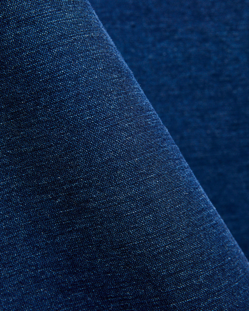Heavyweight Chamois Western Workshirt in Indigo