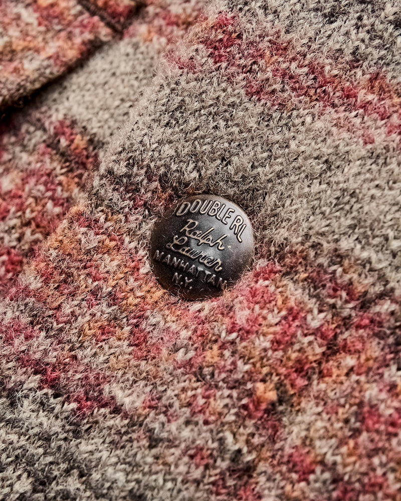 Wallace Jacquard Jacket in Red/Multi