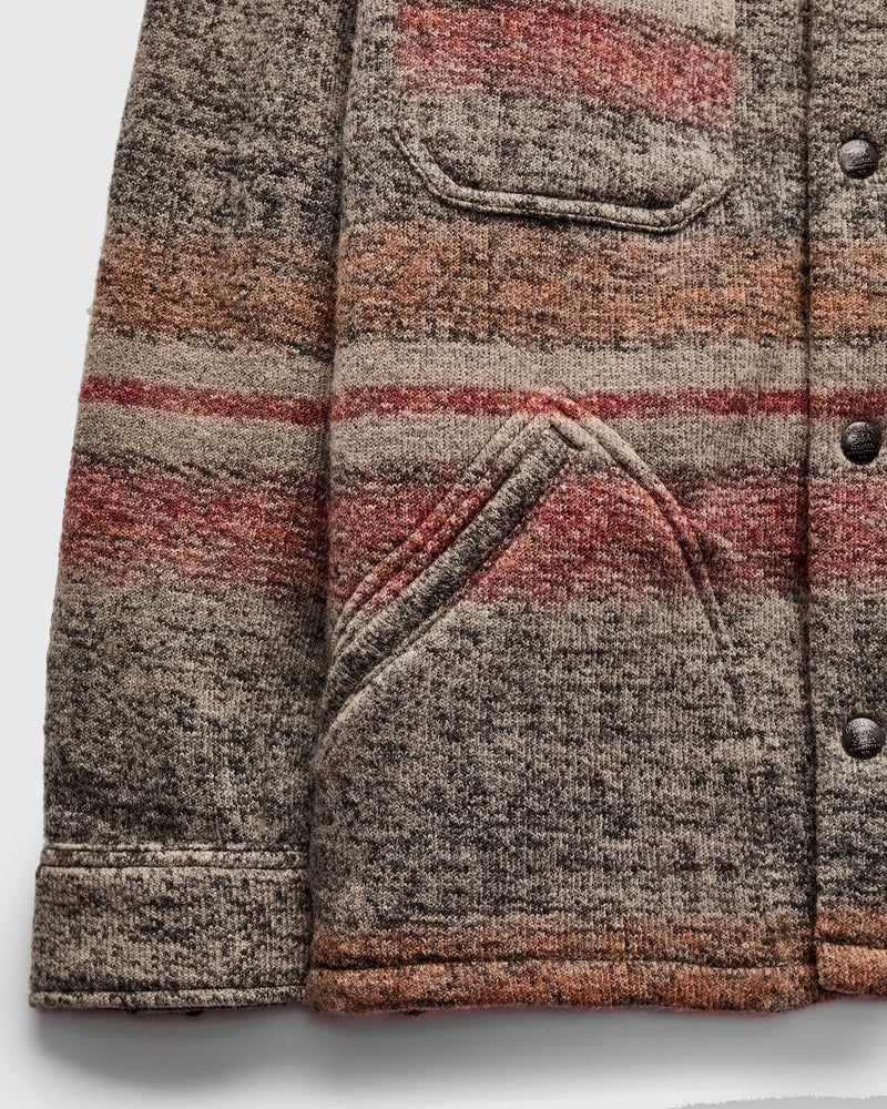 Wallace Jacquard Jacket in Red/Multi