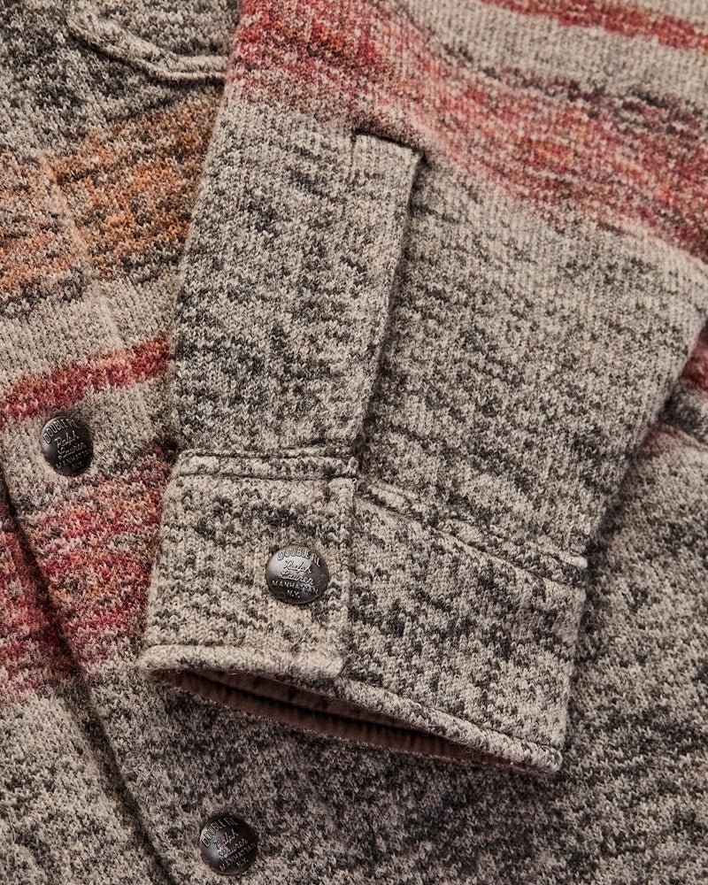 Wallace Jacquard Jacket in Red/Multi