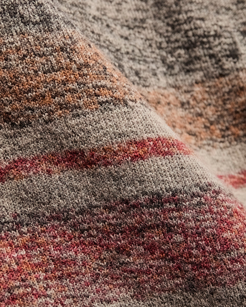 Wallace Jacquard Jacket in Red/Multi