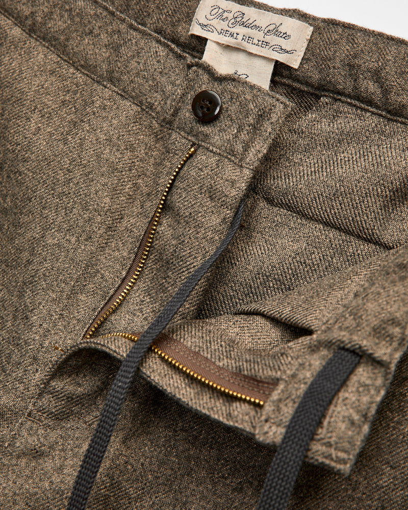 Ester Tweed Pant in Beige