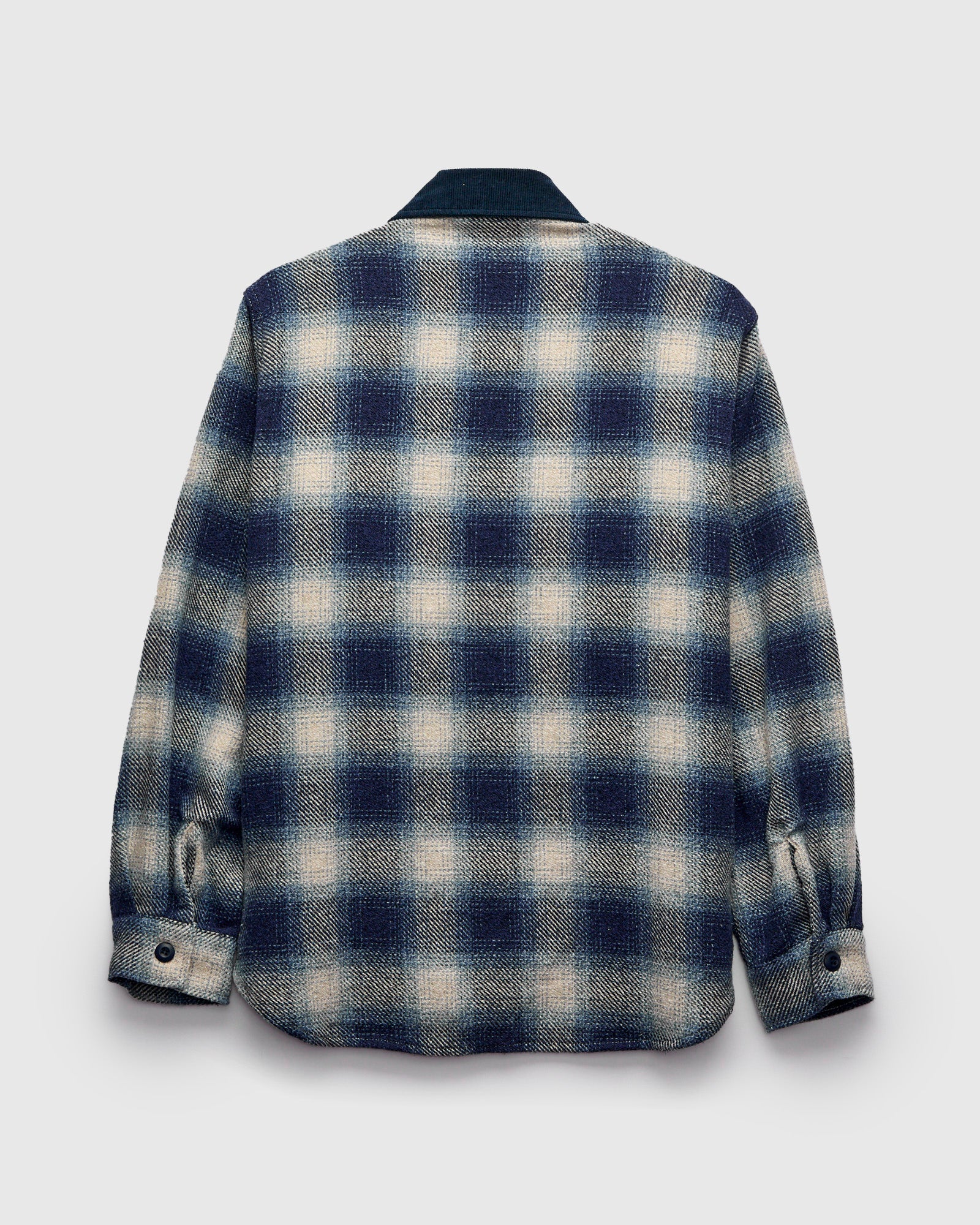 Recycled Cotton Jazz Nep Check Shirt in Blue – Blue Owl Workshop