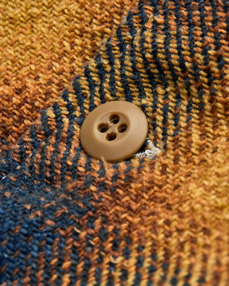 Recycled Cotton Jazz Nep Check Shirt in Yellow