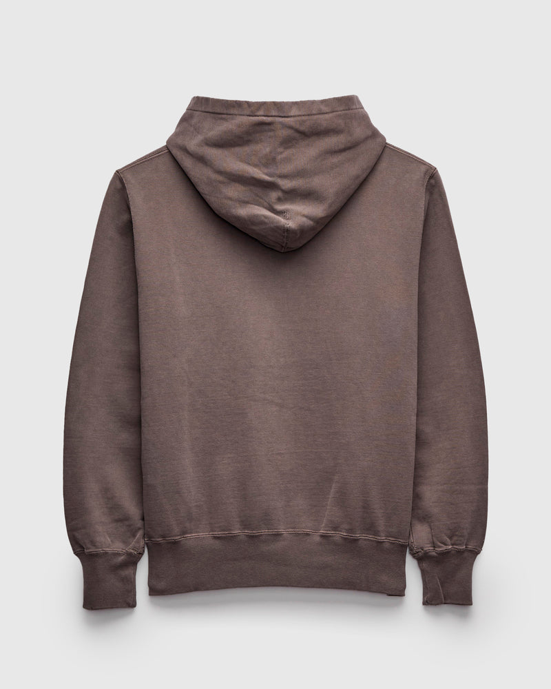 Special Finish Pullover Hoodie in Brown