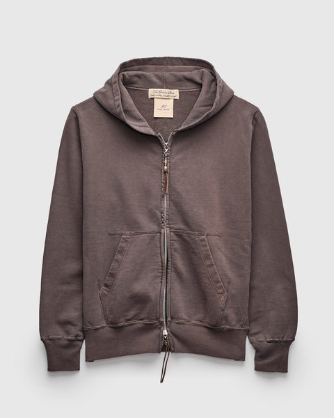 Special Finish Zip Hoodie in Brown – Blue Owl Workshop