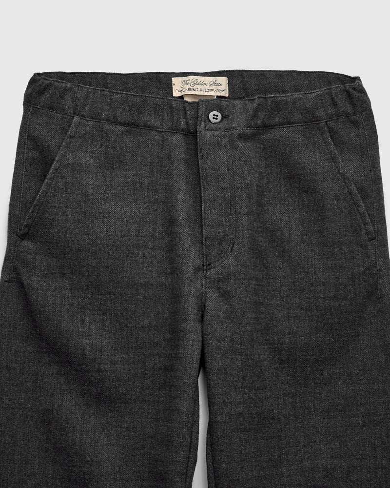 Ester Tweed Pant in Charcoal Grey