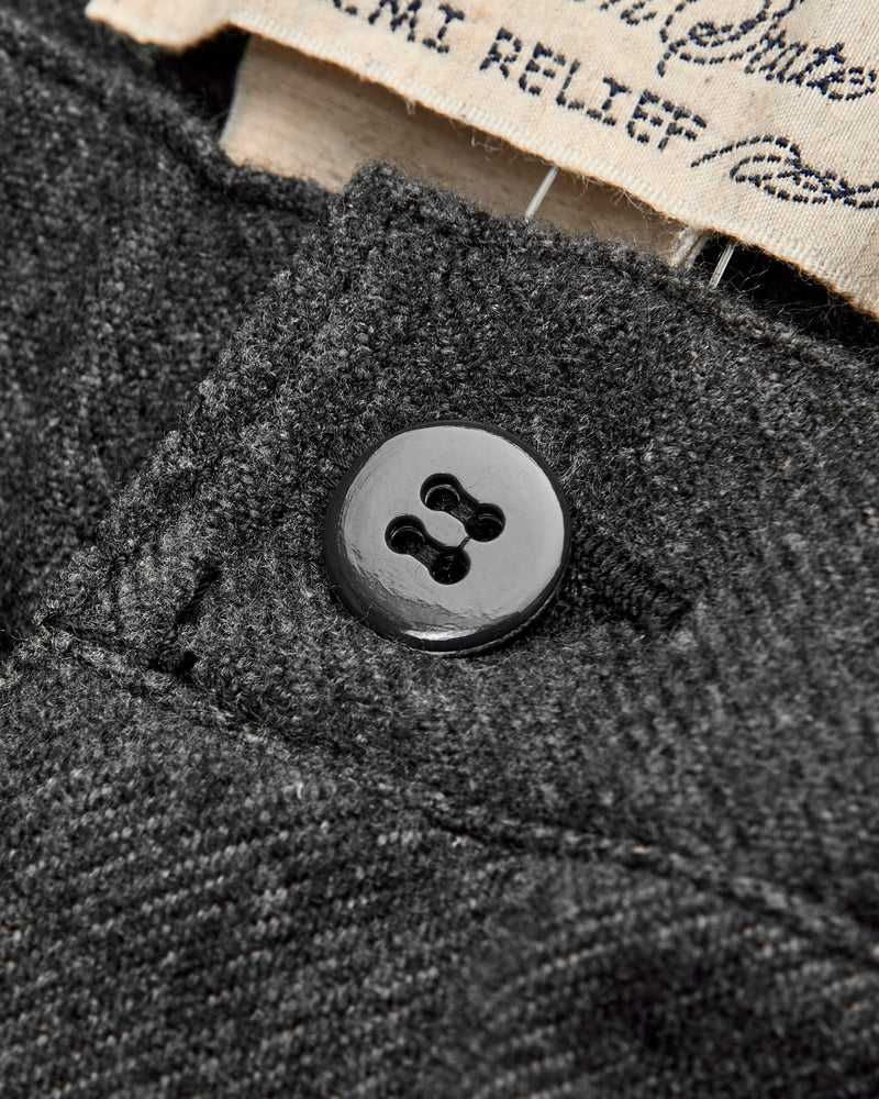 Ester Tweed Pant in Charcoal Grey