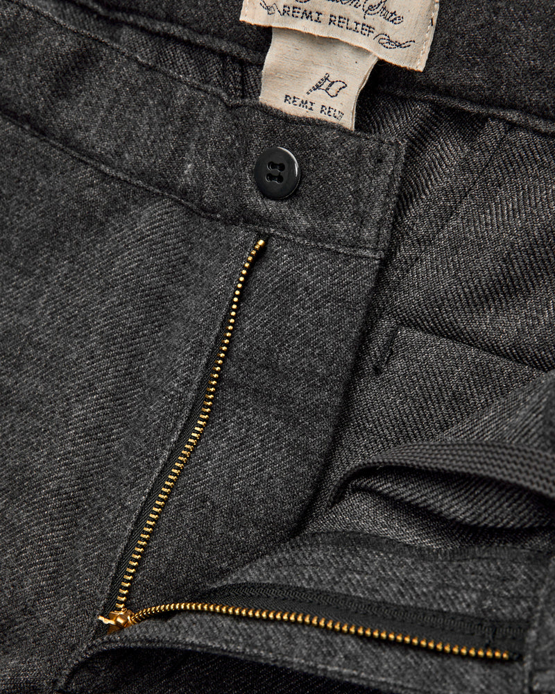Ester Tweed Pant in Charcoal Grey