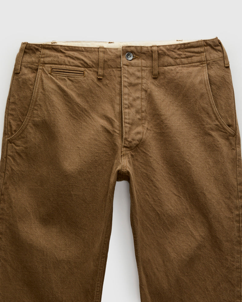 SJ42CP 15oz Selvedge Heavy Chinos in Khaki