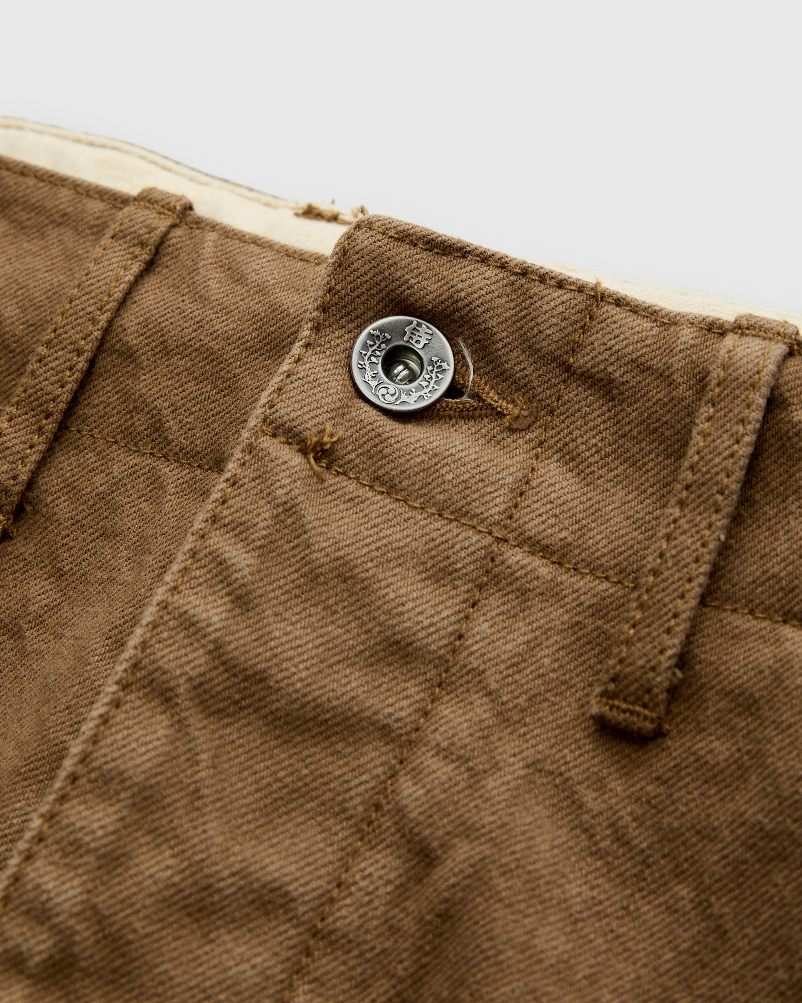SJ42CP 15oz Selvedge Heavy Chinos in Khaki – Blue Owl Workshop