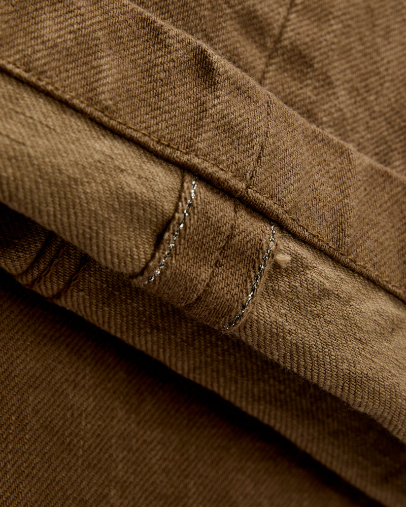 SJ42CP 15oz Selvedge Heavy Chinos in Khaki