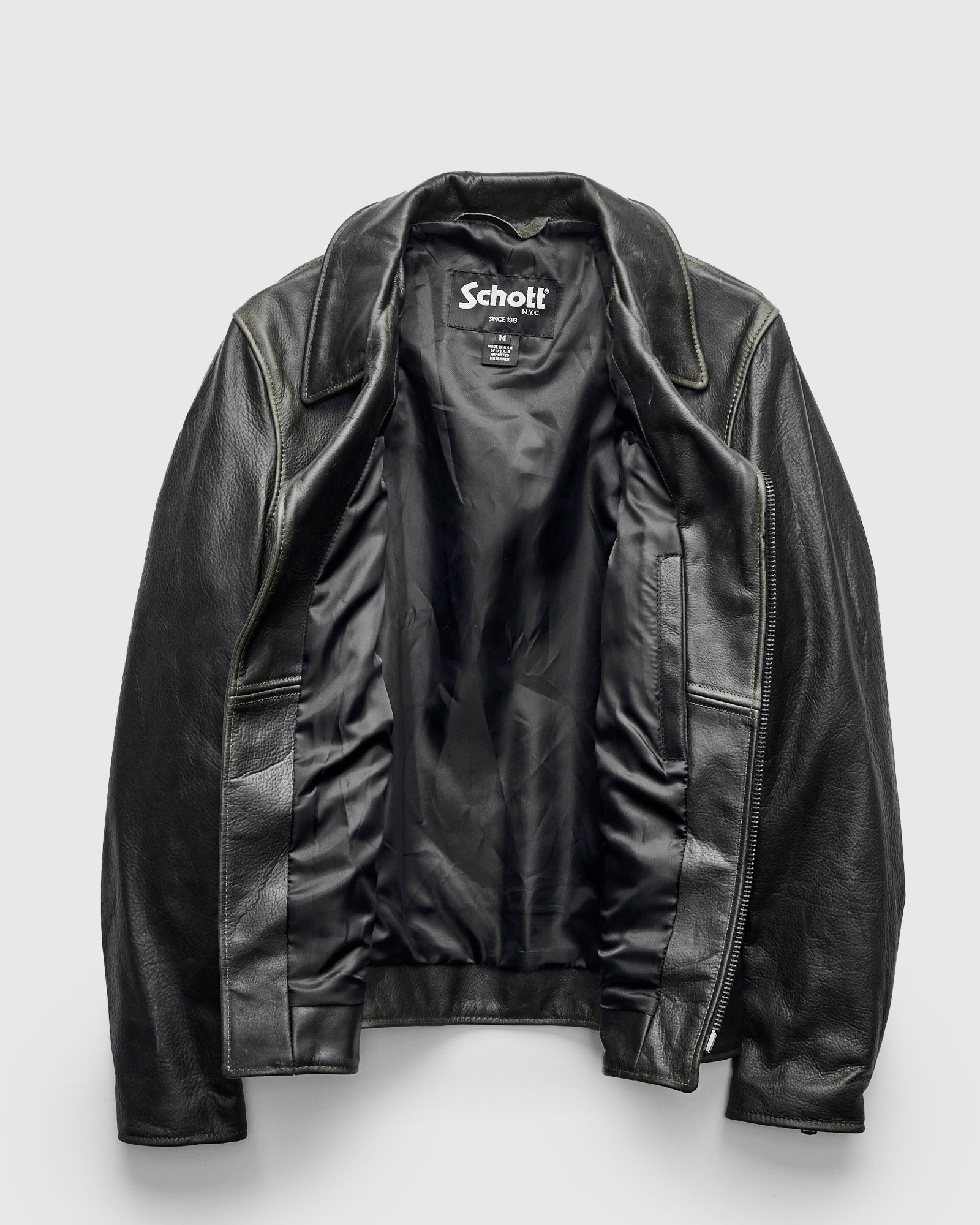 533 Pullup Cowhide Perfecto Jacket in Matte Black – Blue Owl Workshop