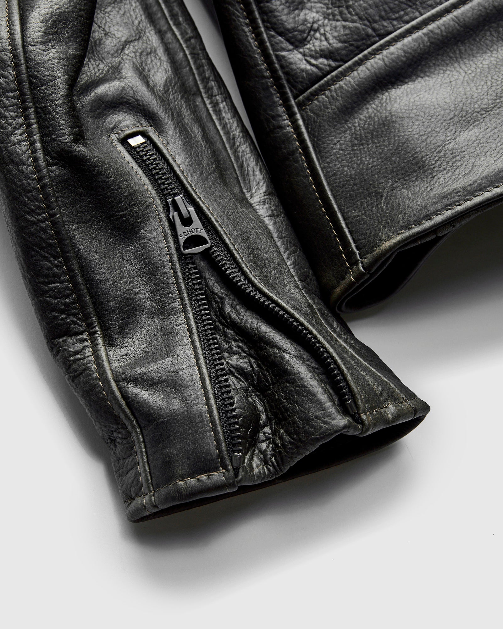 533 Pullup Cowhide Perfecto Jacket in Matte Black – Blue Owl Workshop