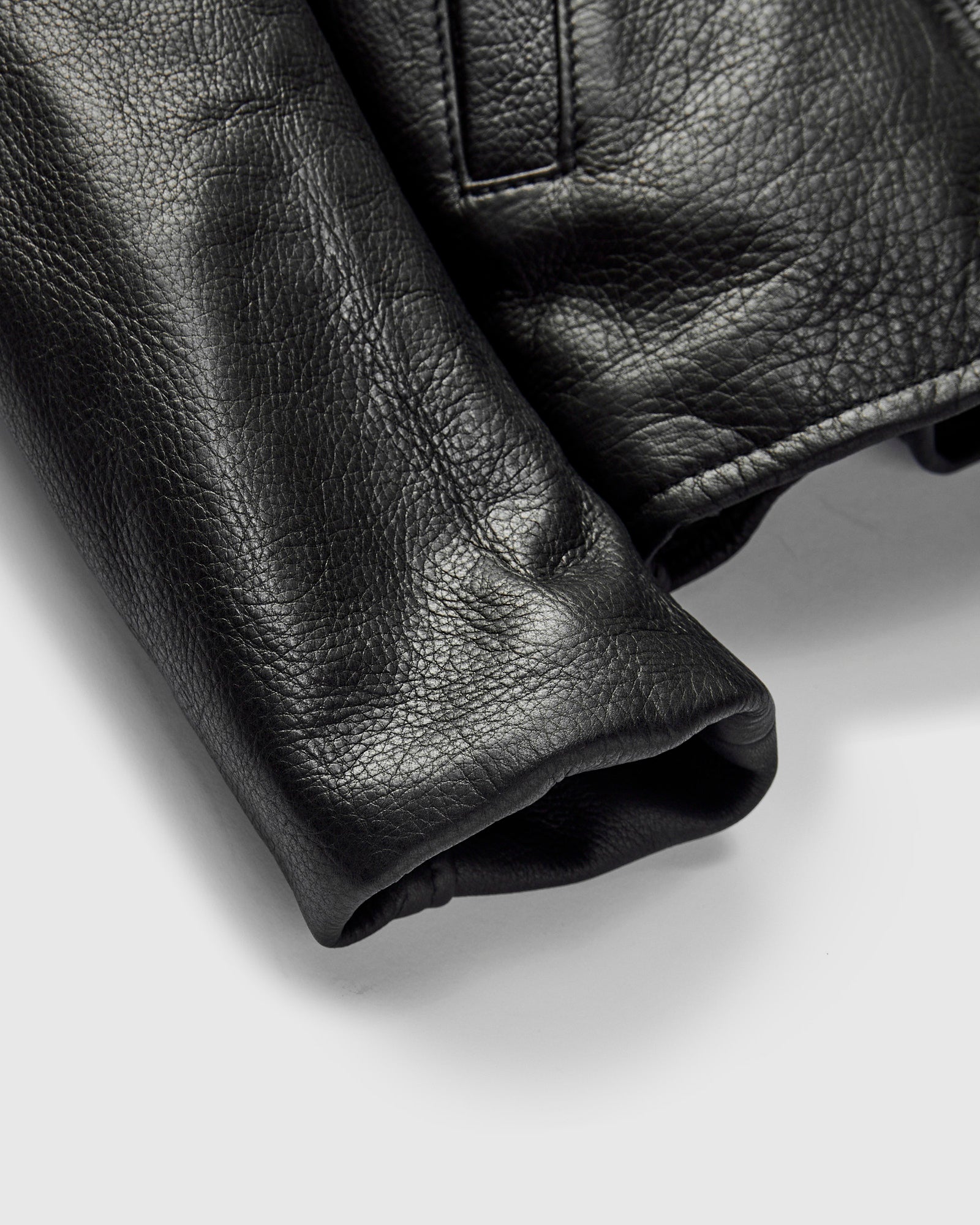 562 Pebbled Cowhide Weekender Jacket in Black – Blue Owl Workshop