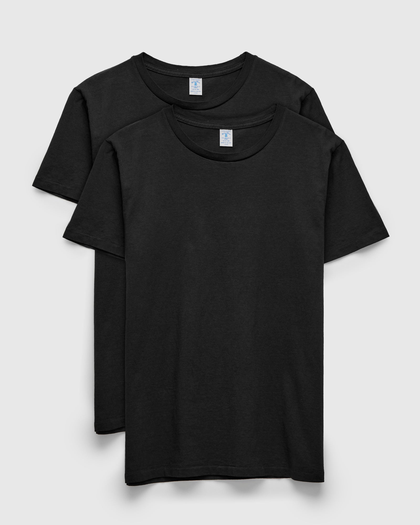 wooページ カットソー Tシャツ 黒 ２ 2-Pack Short Sleeve Crew Tee in Black – Blue Owl Workshop