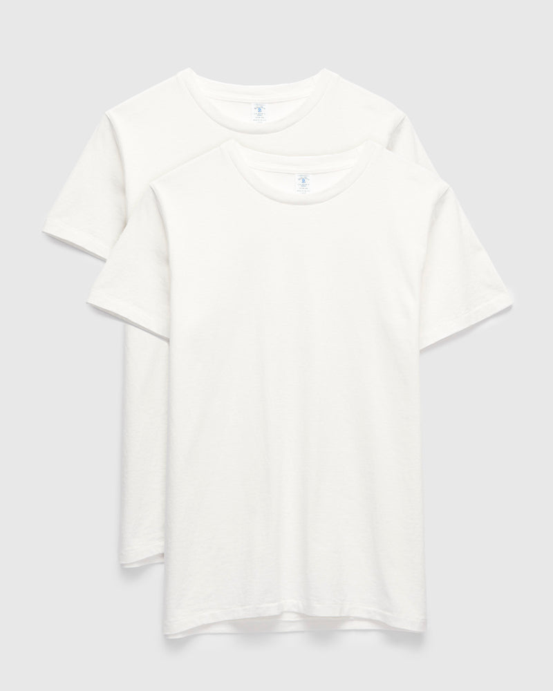 2-Pack Short Sleeve Crew Tee in White