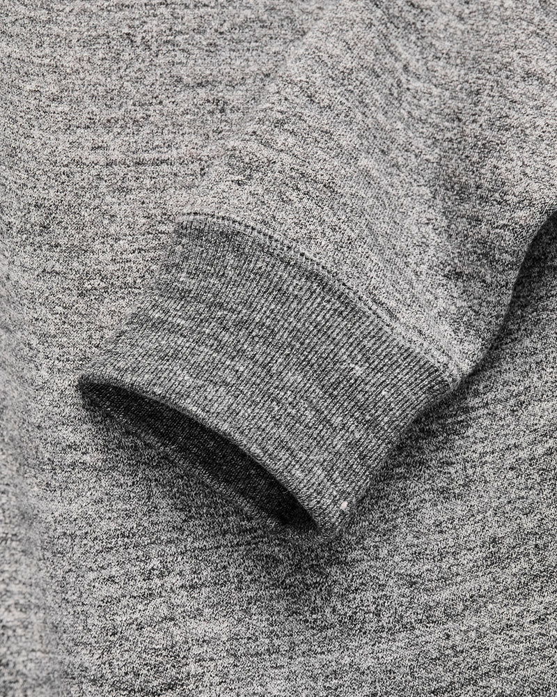 Fleeced FoxFibre® Pullover Crewneck in Charcoal