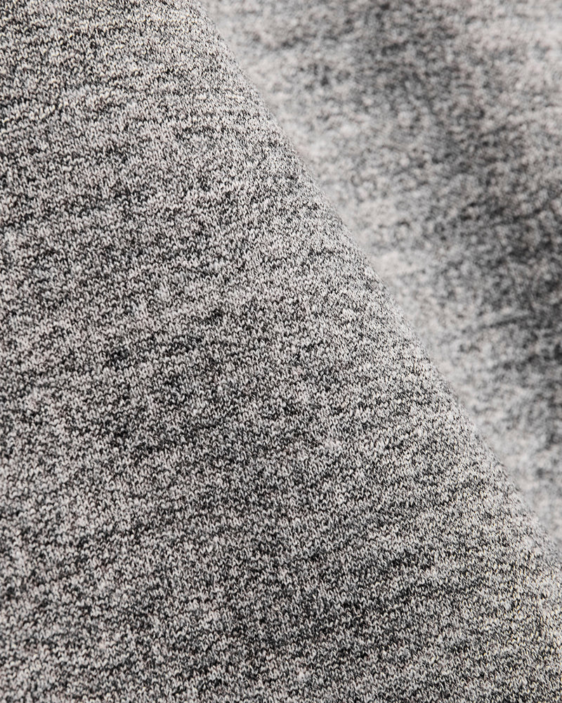 Fleeced FoxFibre® Pullover Crewneck in Charcoal