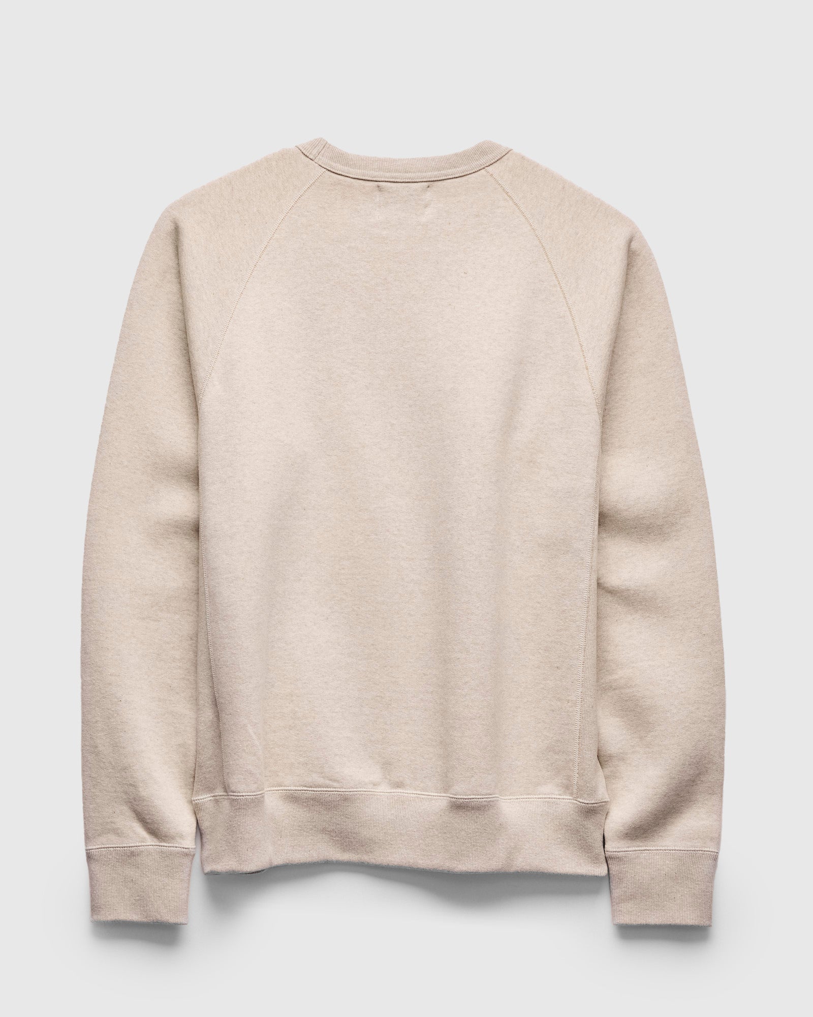 Fleeced FoxFibre® Pullover Crewneck in Oatmeal – Blue Owl