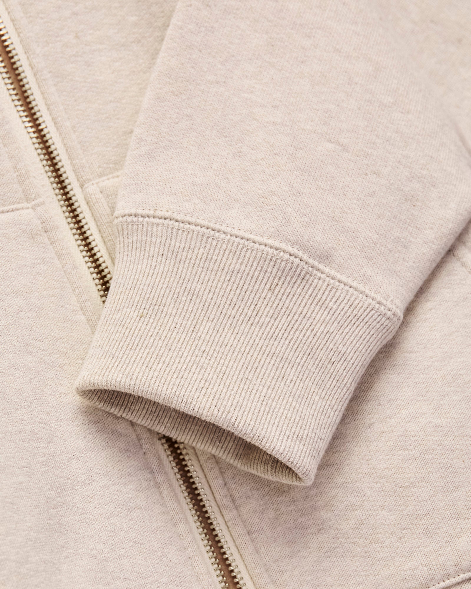 Fleeced FoxFibre® Zip Hoodie in Oatmeal – Blue Owl Workshop