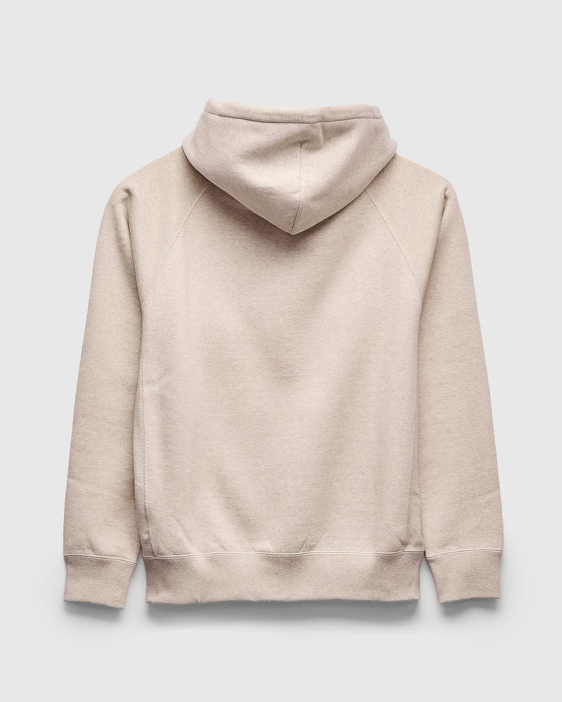 Fleeced FoxFibre® Zip Hoodie in Oatmeal