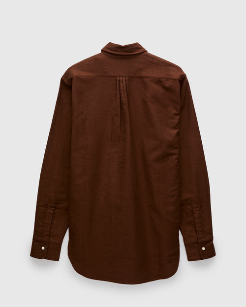 Moleskin Pearl Snap Shirt in Cocoa