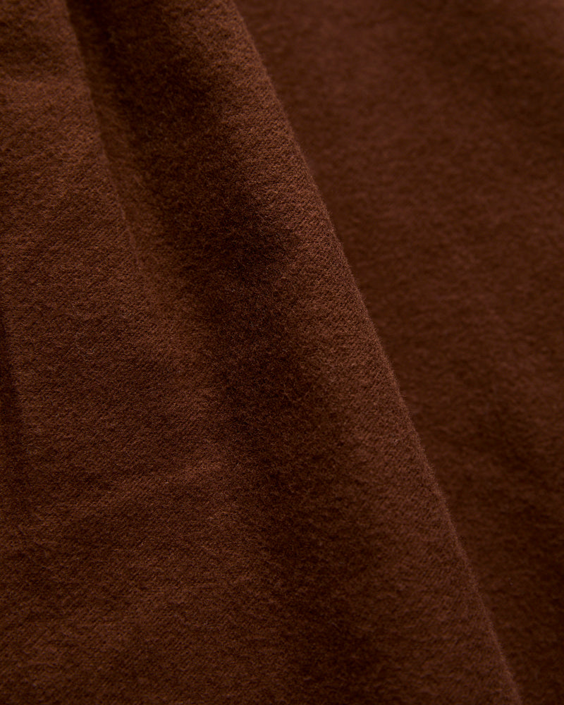 Moleskin Pearl Snap Shirt in Cocoa