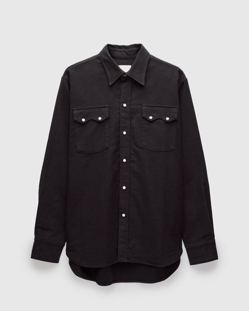 Moleskin Pearl Snap Shirt in Night Sky