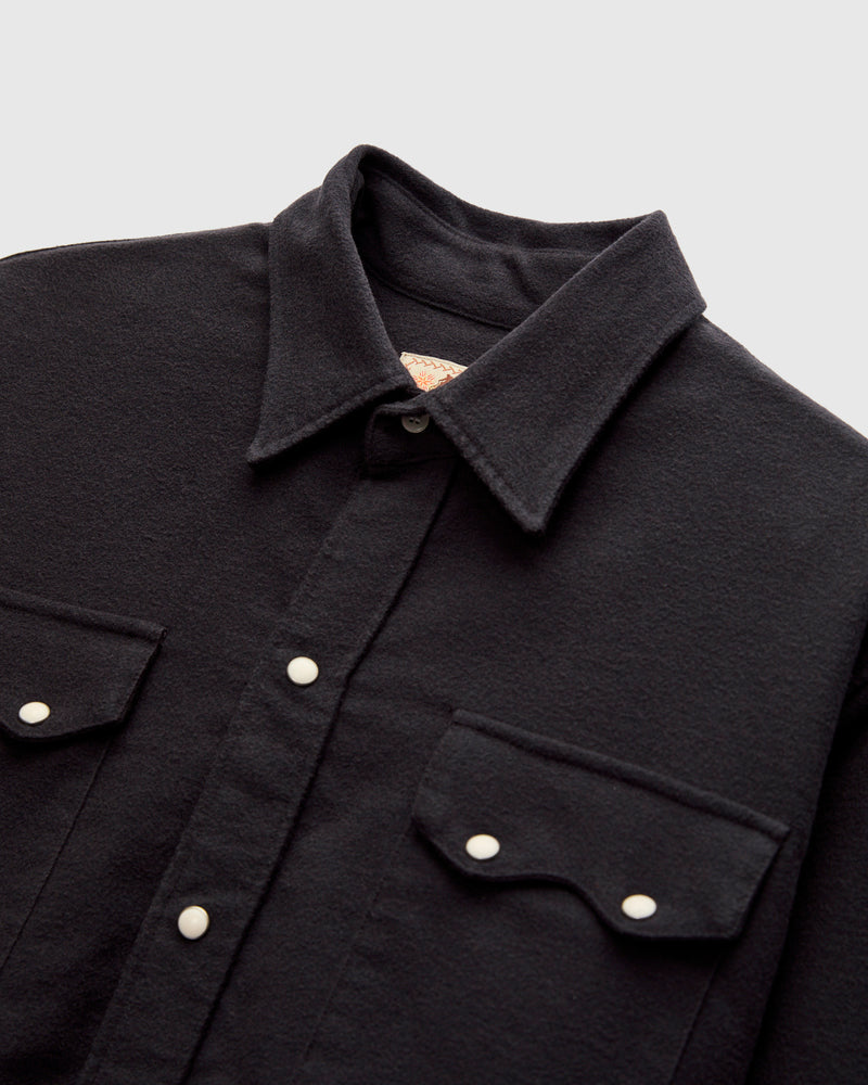 Moleskin Pearl Snap Shirt in Night Sky