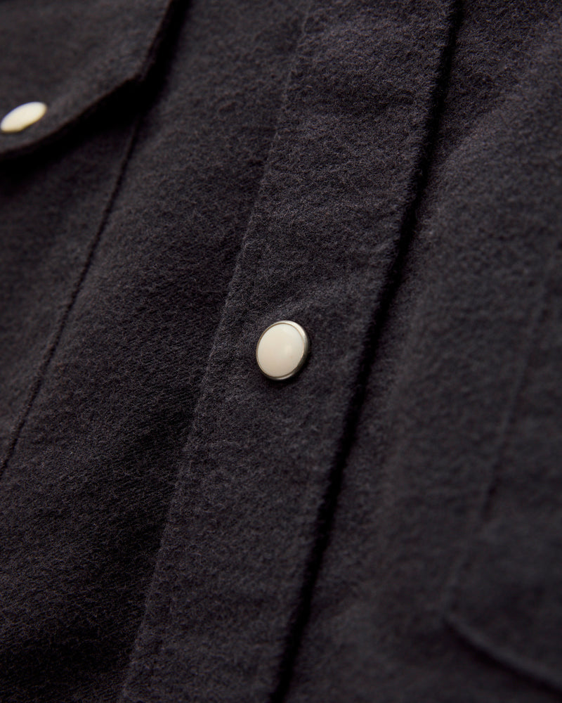 Moleskin Pearl Snap Shirt in Night Sky