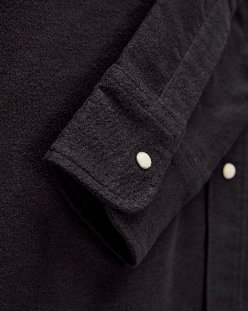 Moleskin Pearl Snap Shirt in Night Sky