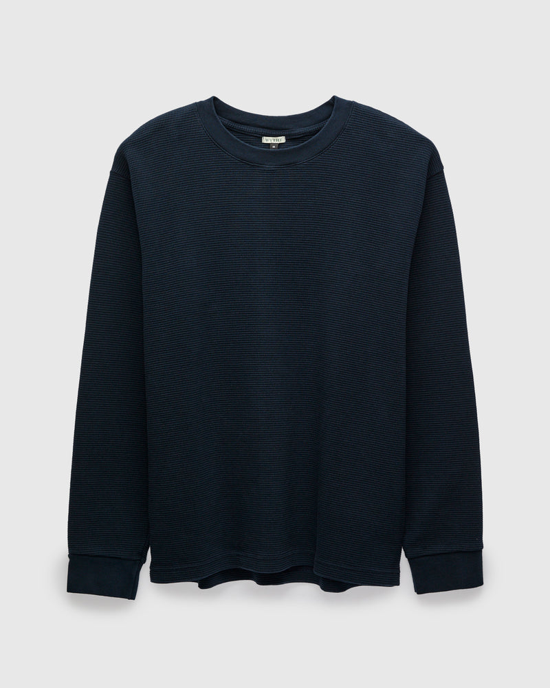 Waffle Thermal Knit in Navy