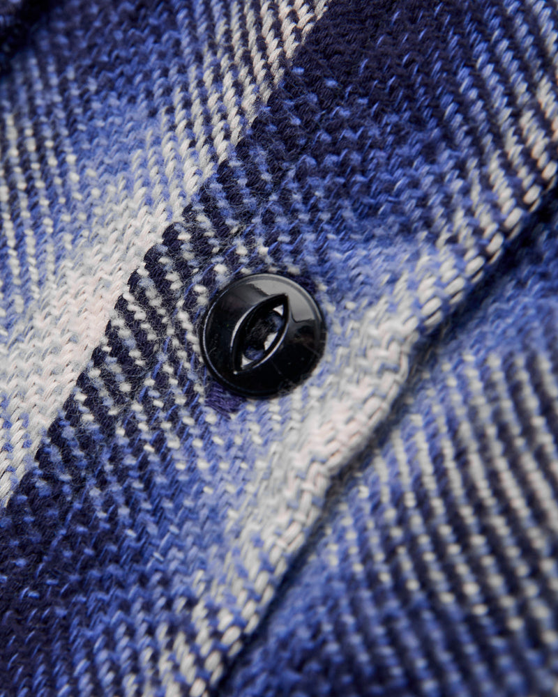 Crosscut Flannel in Royal Blue Plaid